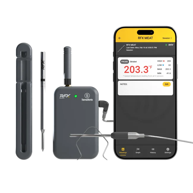 ThermoWorks RFX Wireless Probe Starter Kit — 4 Probe